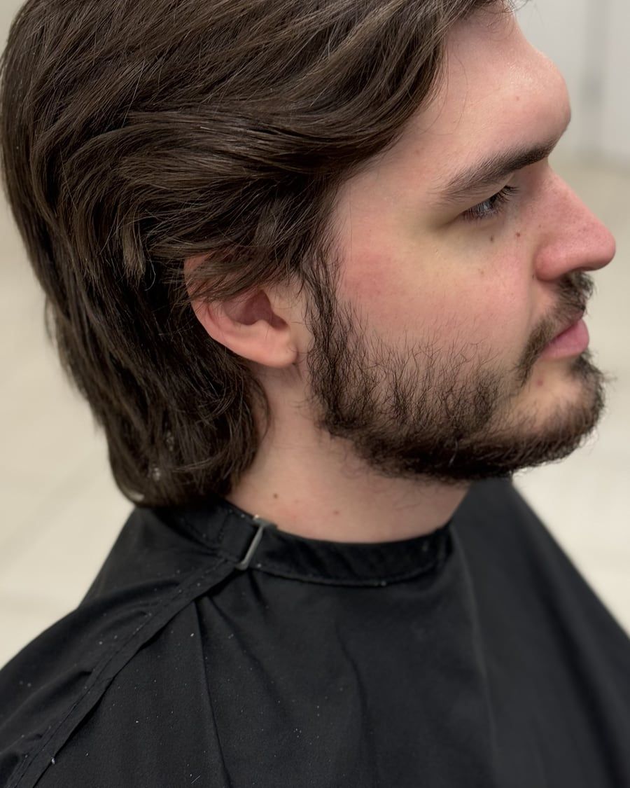 Före klippning: Utväxt till styling — Kvarnens Klippotek, frisör i Uppsala centrum