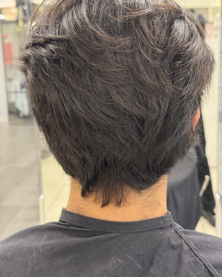 Före klippning: Textur till quiff — Kvarnens Klippotek, frisör i Uppsala centrum